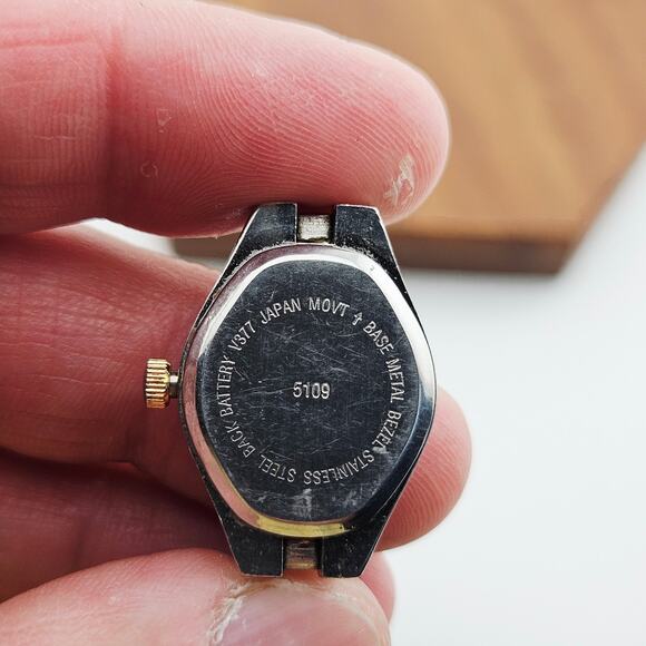 Two Tone Casual Bracelet Watch Thin Link Band Classic Minimalist Everyday Basic - Picture 6 of 7